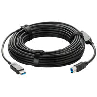 Vaddio 98.4ft USB Active Optical Cable - USB 3.2 Gen 2 B to USB A - Plenum| 440-1015-030