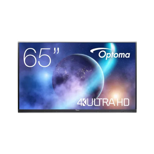 Optoma 65" Interactive UHD flat panel. Collaborative whiteboard w/ Google Clas| 5652RK