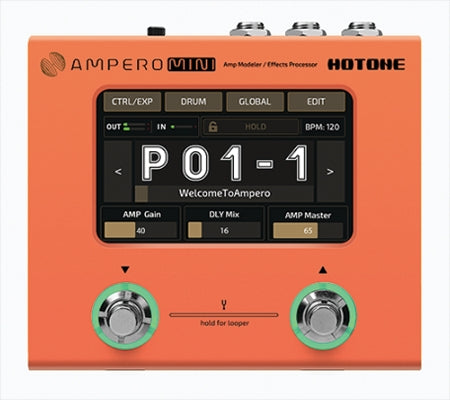 Hotone Ampero Mini Guitar Pedal | MP-50OR