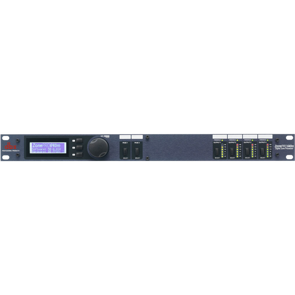dbx 6x4 Digital Zone Processor with Front-Panel Control| ZONEPRO 640