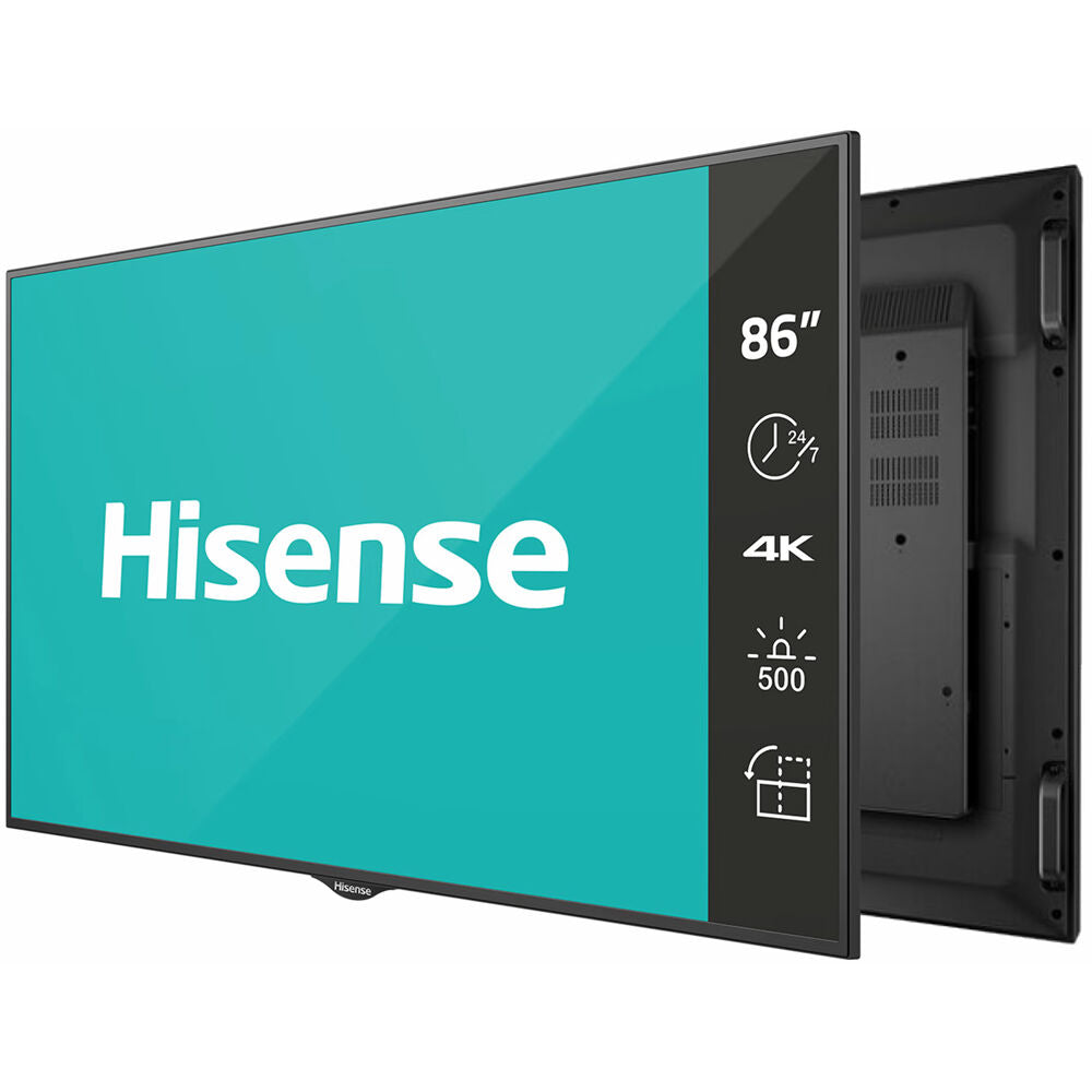 Hisense 86", UHD, 500Nits, 24/7, Landscape & Portrait, Speakers, Android 11| 86DM66D