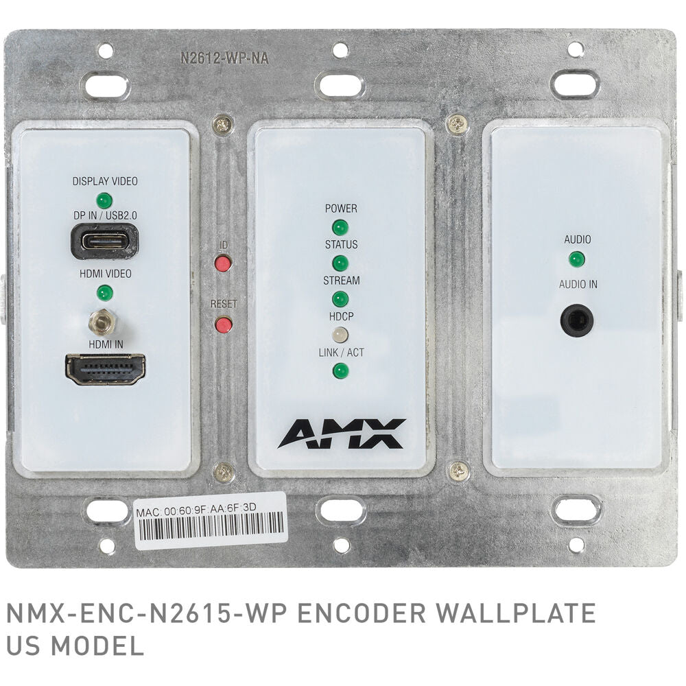 AMX AMX N2600 Encoder Wall Plate| AMX-N26E011