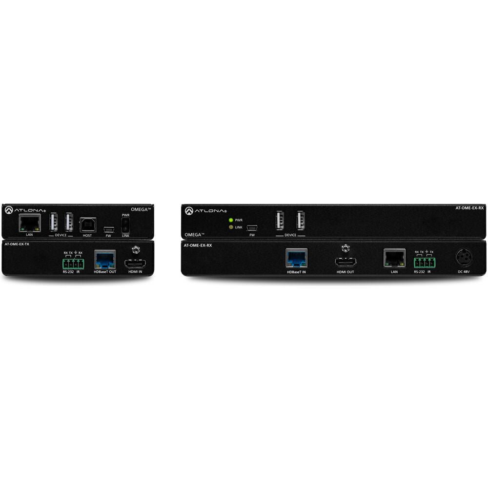 Atlona Omega 4K/UHD HDMI Over HDBaseT TX/RX with USB, Control, and PoE| AT-OME-EX-KIT