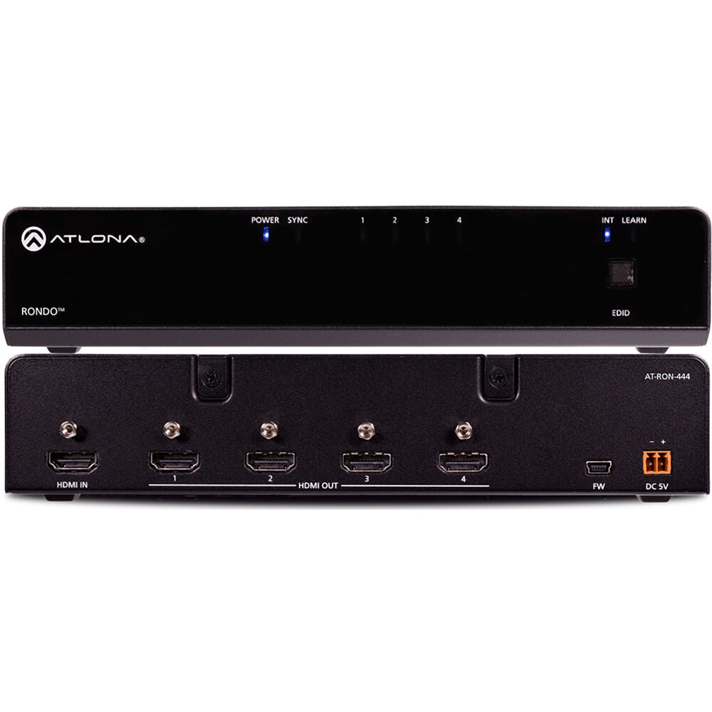 Atlona 4K HDR Four-Output HDMI Distribution Amplifier| AT-RON-444