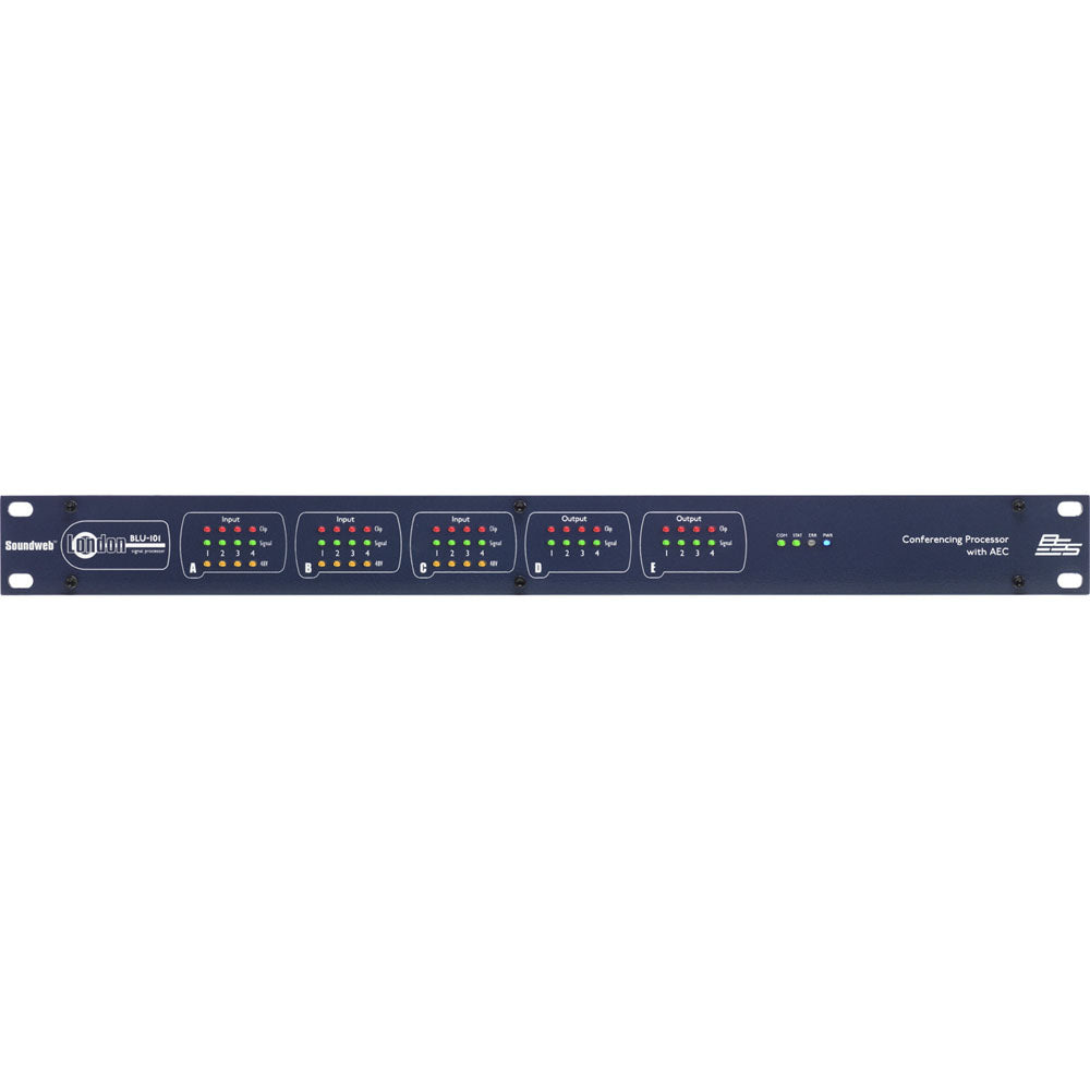 BSS BLU-101 12 analog mic/line input, 8 analog output, networked signal pro| BLU-101