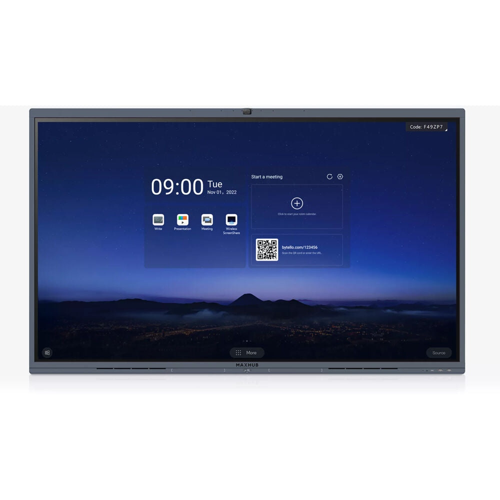 MaxHub 55" All-in-One Conference IFP, 4K Flat Panel UHD Display, Camera, Spkrs| C5530