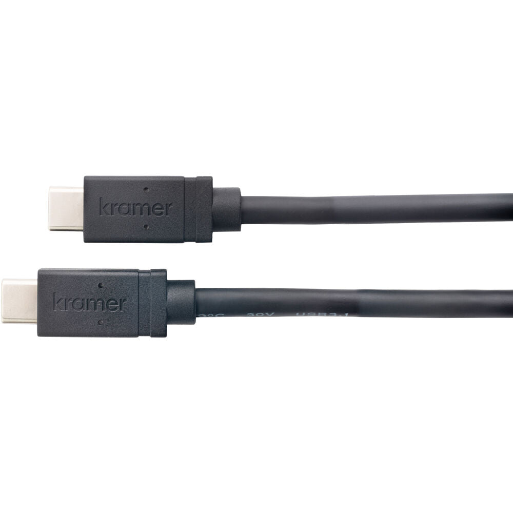 Kramer USB 3.1 C(M) to C(M) GEN-2,20V/3A Active Cable-10ft| CA-U32/FF-10