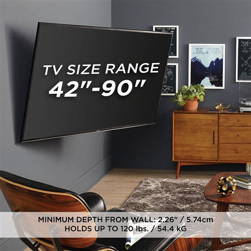 Secura Mounts Large Full Motion TV Mount, 25" ext, dual-stud 42-90"| QLF425-B2