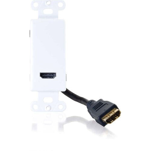 C2G HDMI Decora Passthrough WP White| 41043