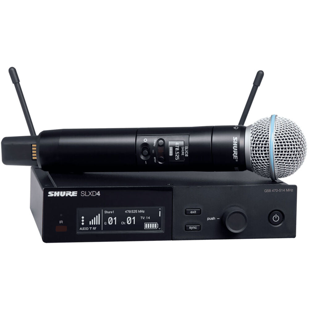 Shure Wireless Vocal System with BETA 58| SLXD24/B58-G58