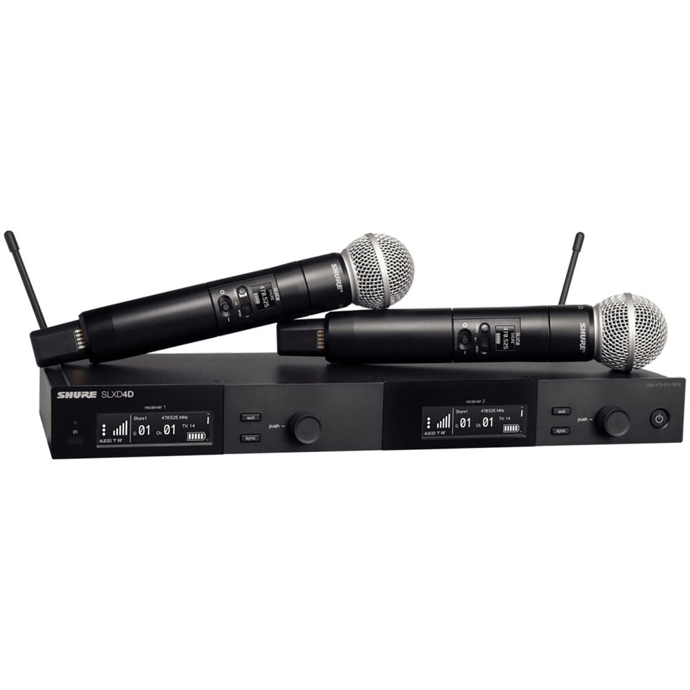 Shure Dual Wireless Vocal System with SM58| SLXD24D/SM58-H55