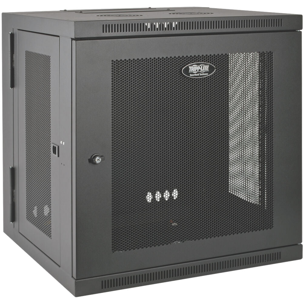 Eaton Corp 12U Wall Mount Rack Enclosure Hinged Wallmount with Doors and Sides| SRW12US