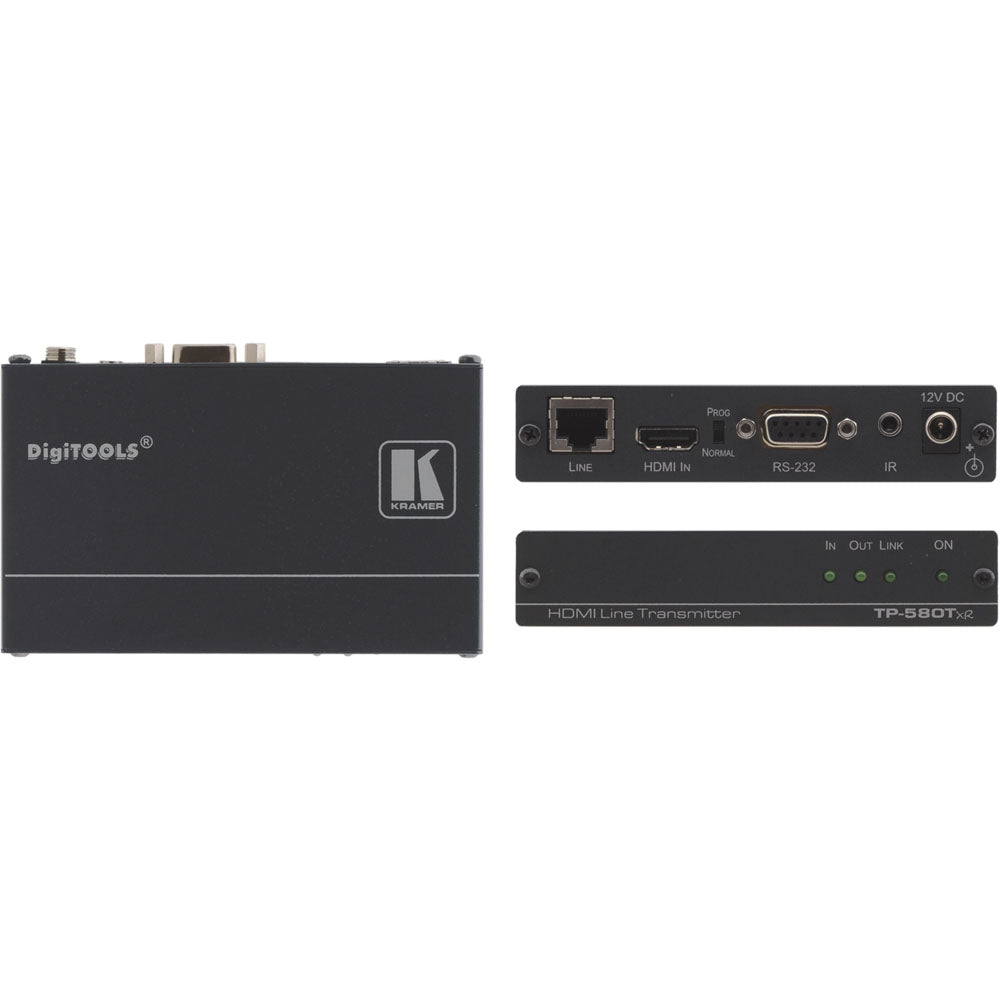 Kramer HDMI, Bidirectional RS232 & IR over Extended Range HDBaseT Twisted Pa| TP-580TXR