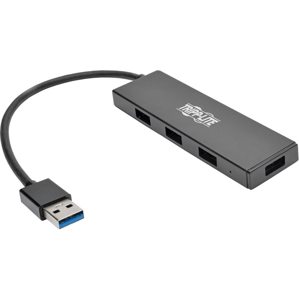 Eaton Corp 4-Port Portable Slim USB 3.0 Superspeed Hub w/ Built In Cable| U360-004-SLIM