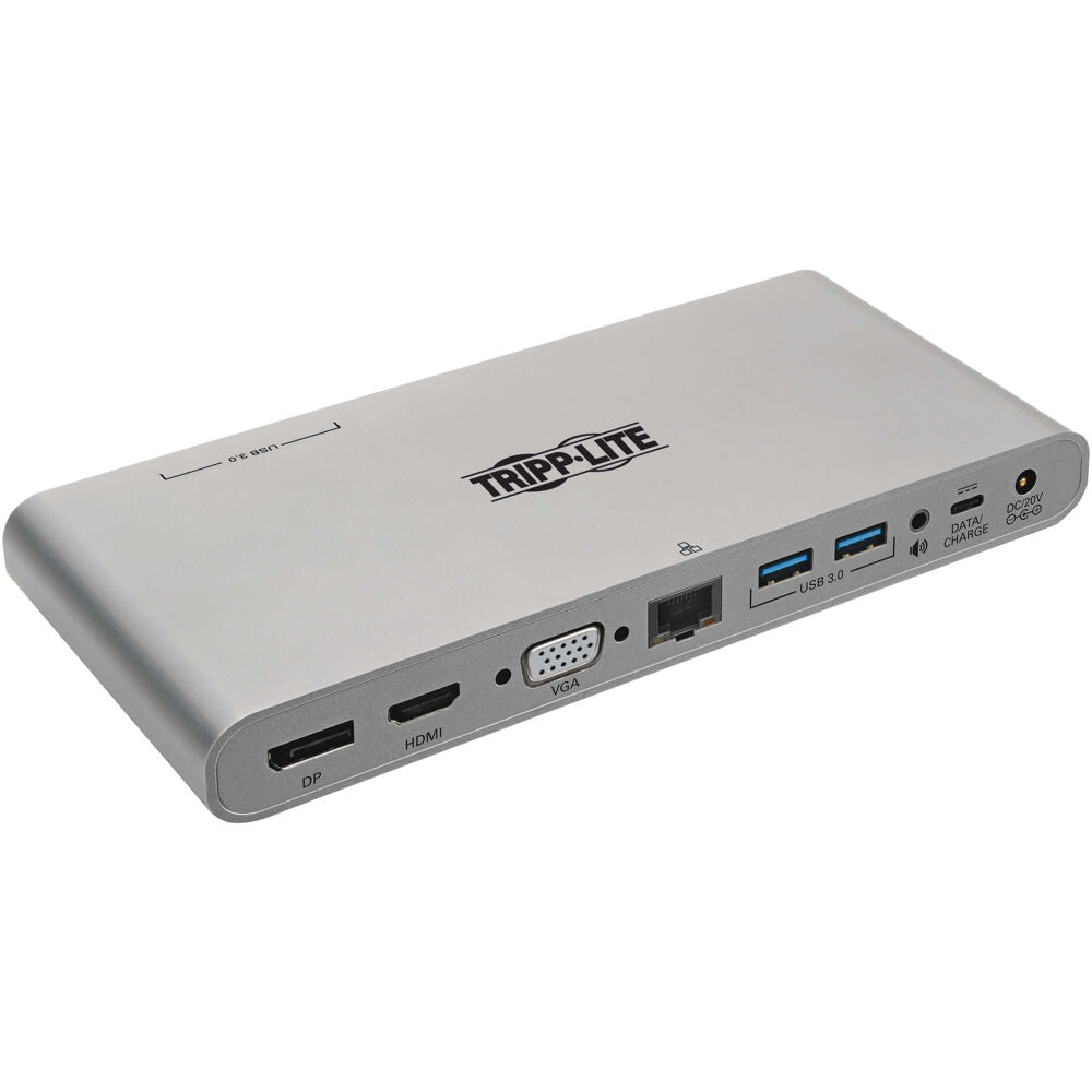 Eaton Corp USB-C Docking Station, HDMI, VGA, DP, USB-A/C, 100W Charging| U442-DOCK4-S